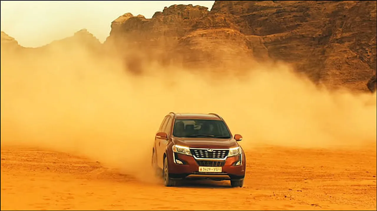 XUV500 goes for a drive in Jordanian desert