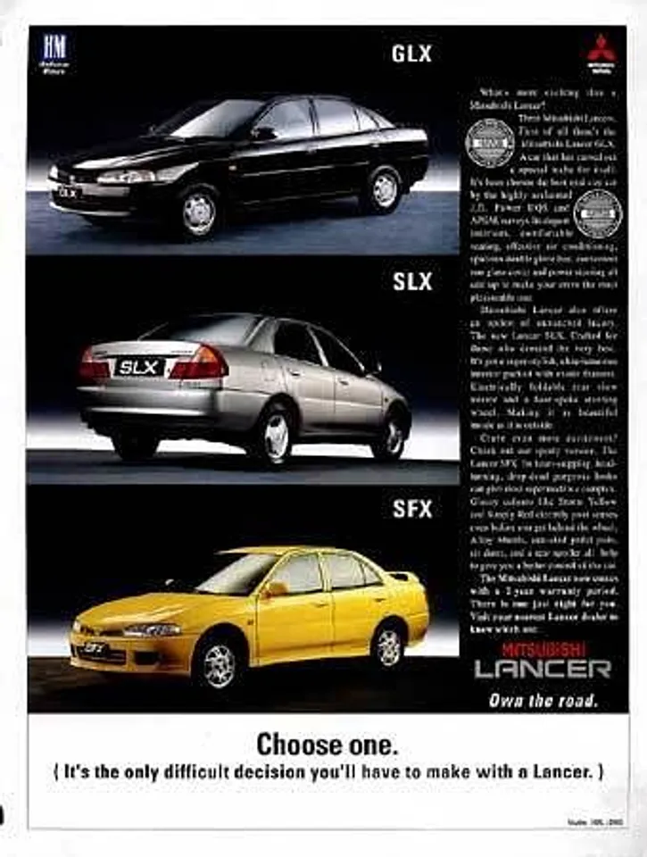 Choose one. (It's the only difficult decision you'll have to make with a Lancer.)