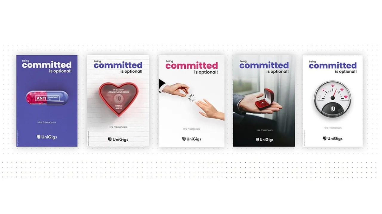 UniGigs' marketing campaign #BeingCommittedIsOptional is stirring the way people think about commitment