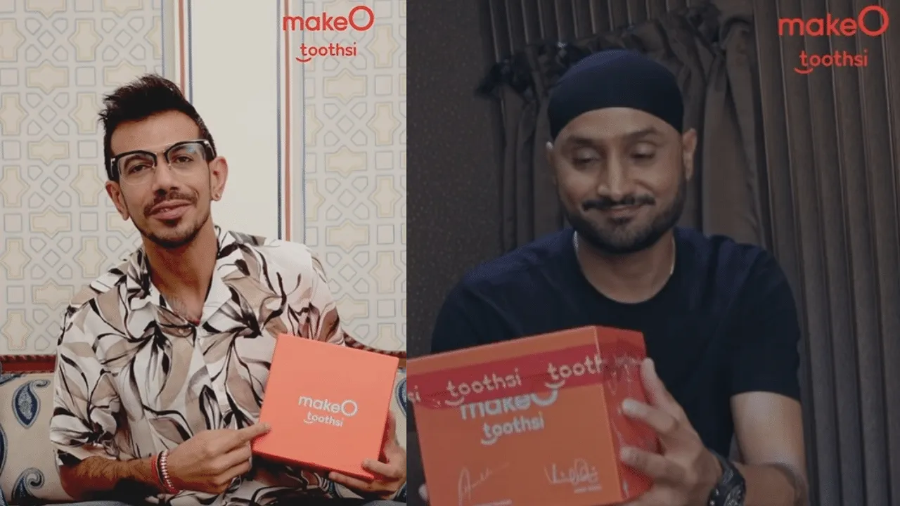 Harbhajan Singh and Yuzvendra Chahal bat for makeO Toothsi’s expertise in Instagram Reel spots
