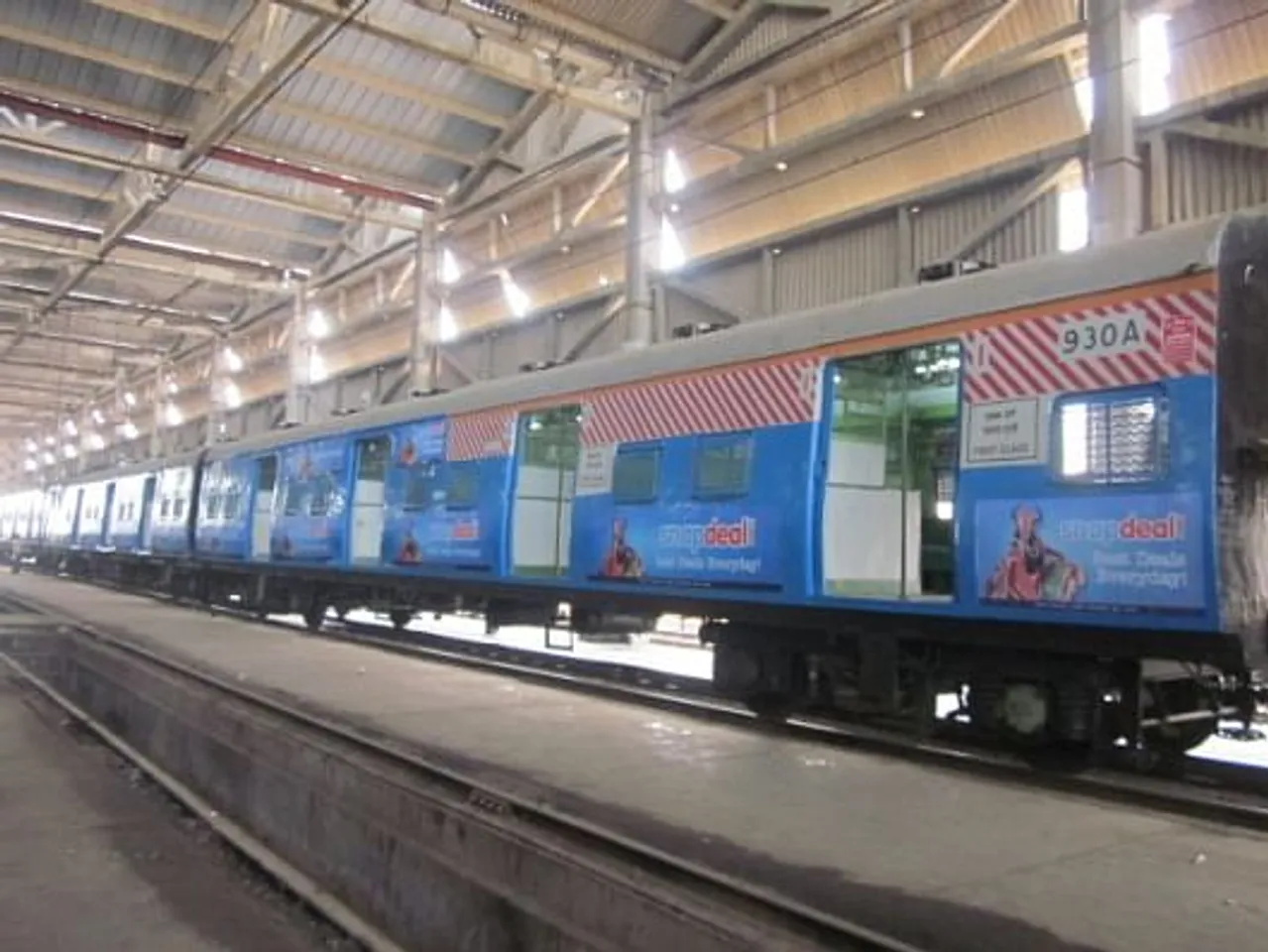 Train advertising
