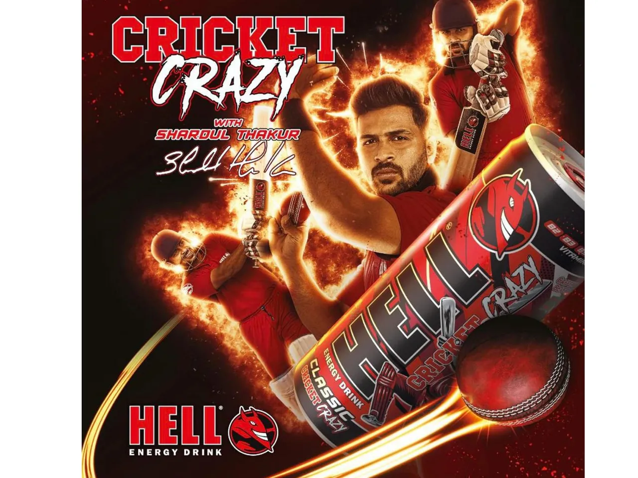 Hell Energy onboards Shardul Thakur and Mohammad Shami as Ambassadors for Cricket Crazy Campaign