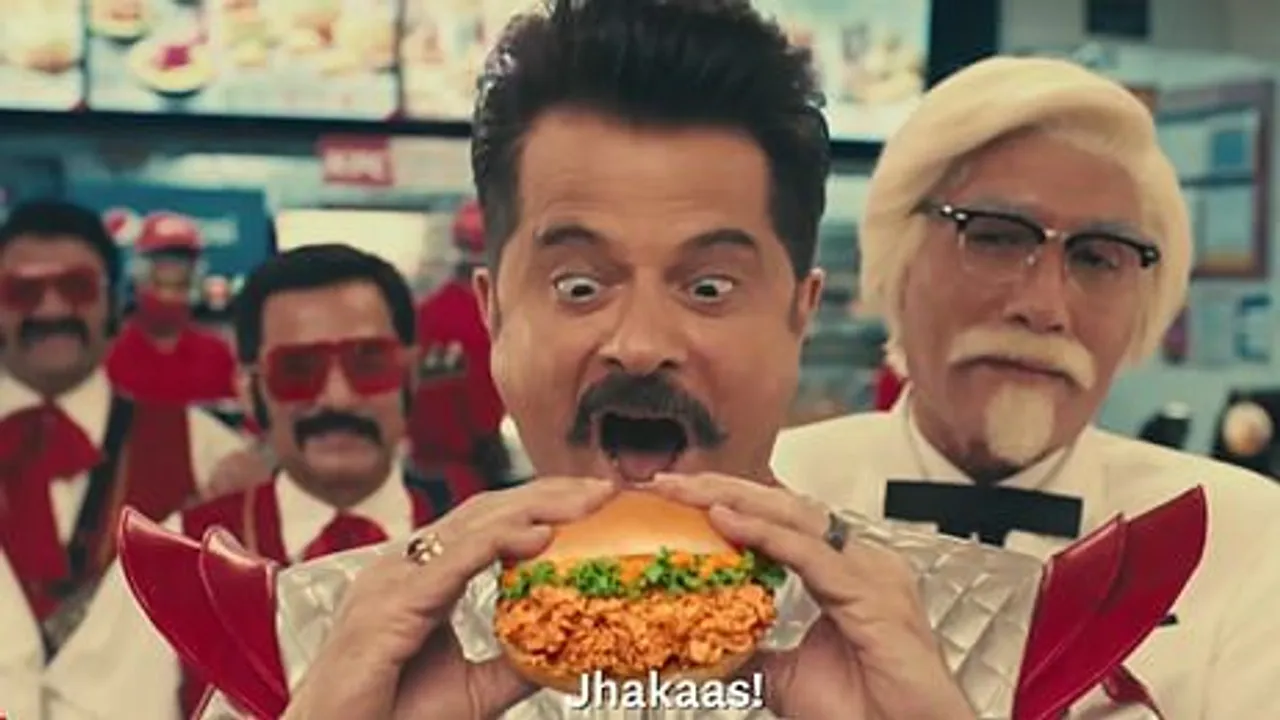 Anil Kapoor gapes at KFC’s Value Burger range whilst taking a dig at rival McDonald’s