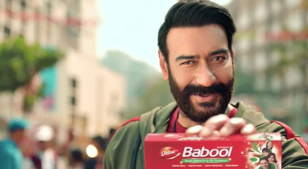 Ajay Devgn sings in order to make Dabur Babool a verb