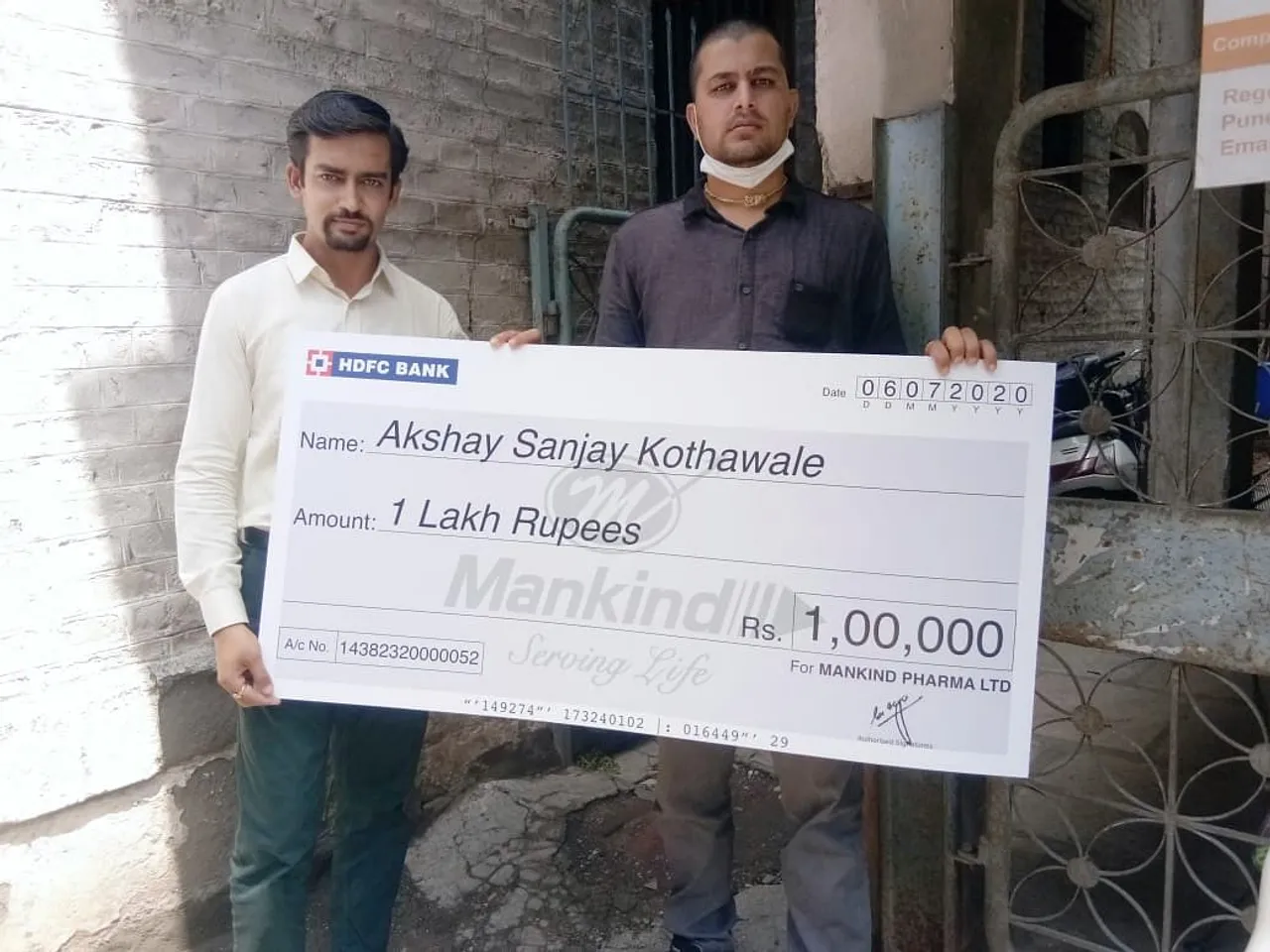 Mankind Pharma salutes the act of  real-life hero Akshay Kothawale 