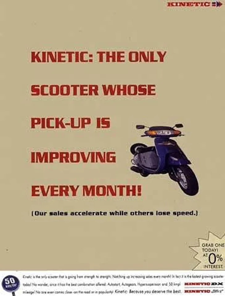 Kinetic: the only scooter whose pick-up is improving every month!