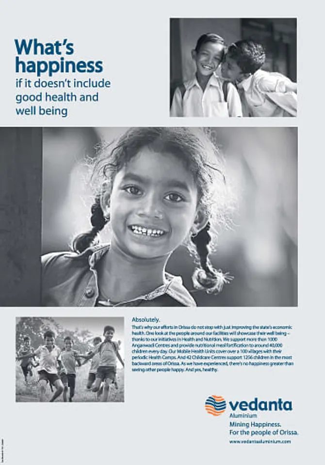 Mining Happiness. For the people of Orissa.