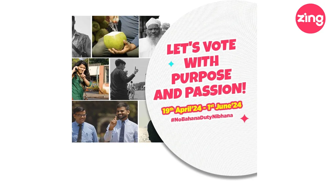 Zing unveils the #NoBahanaDutyNibhana campaign to encourage the youth to vote this election season 