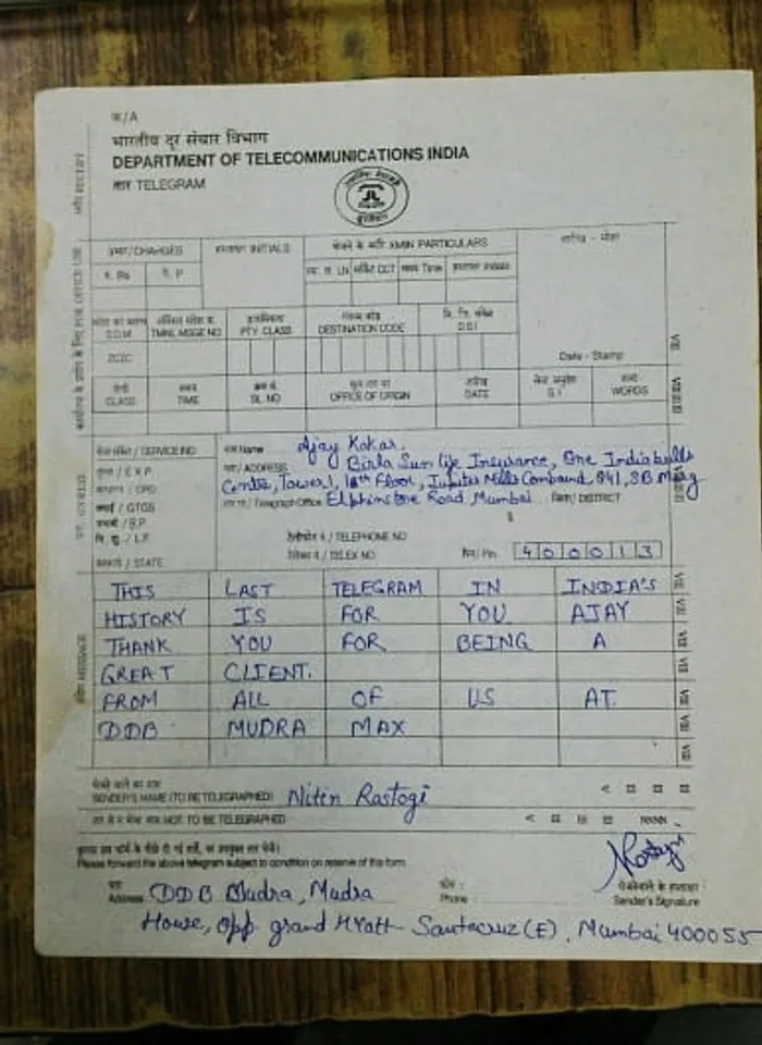 The Last Telegram