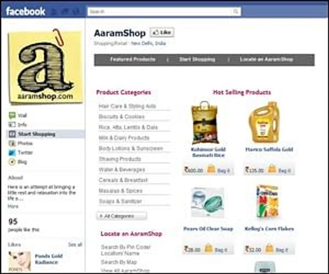 Now buy grocery items on Facebook
