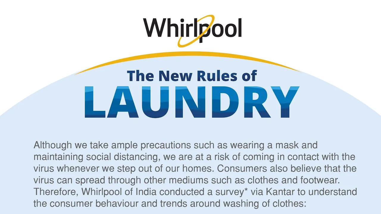 "Women are much more conscious about ensuring sanitisation of clothes": Whirlpool, Kantar report