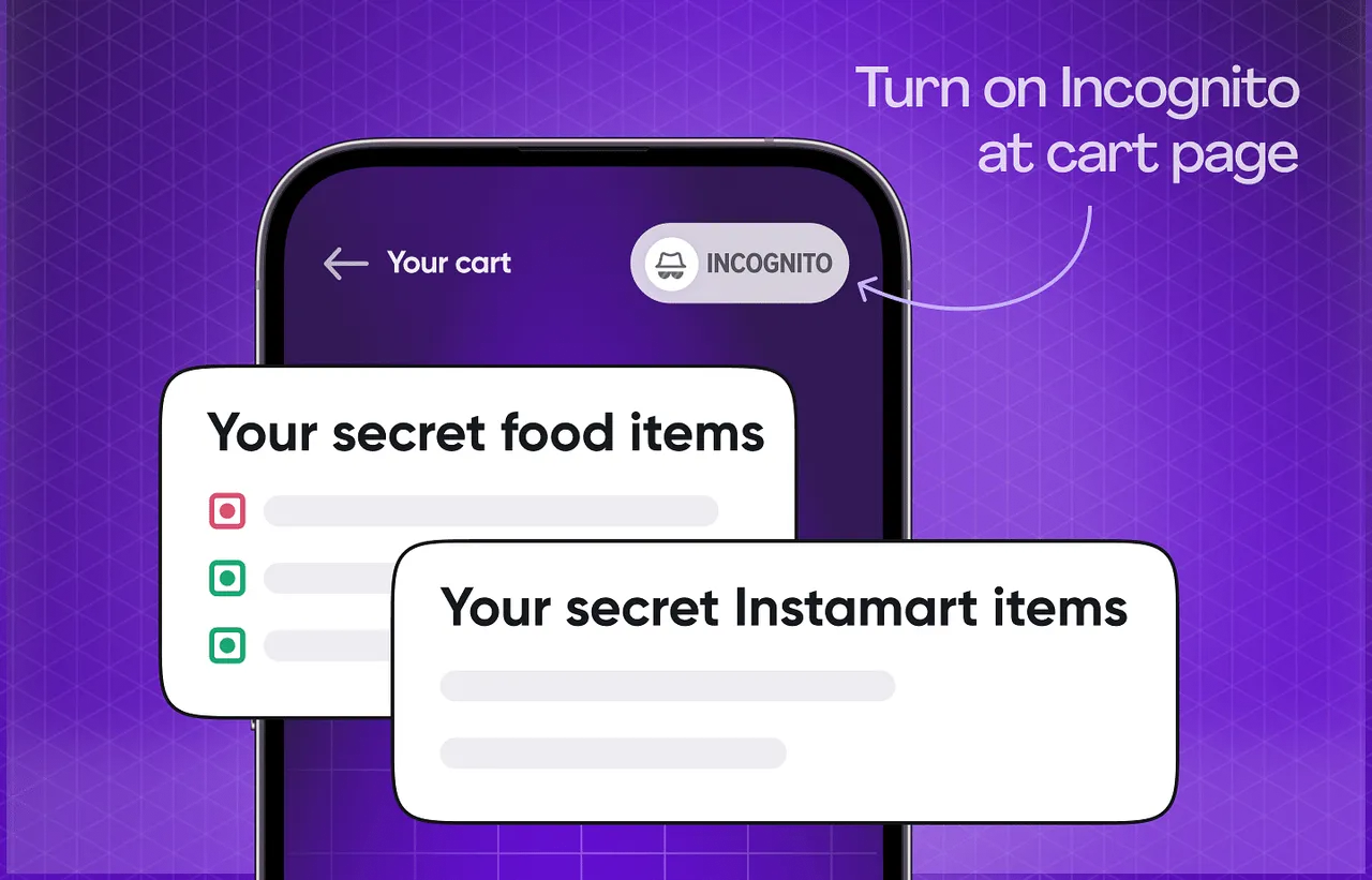 Swiggy unveils incognito mode for private ordering on food and Swiggy Instamart
