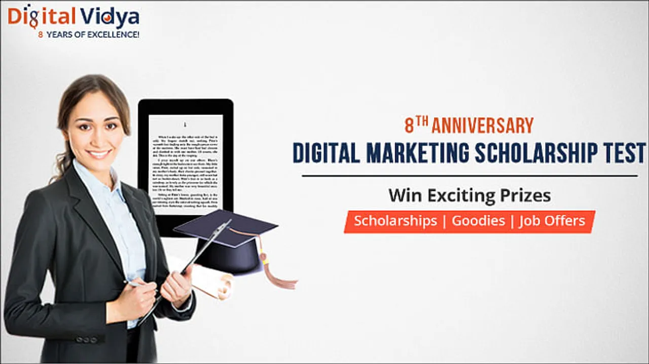 Digital Vidya announces Digital Marketing Scholarship Test
