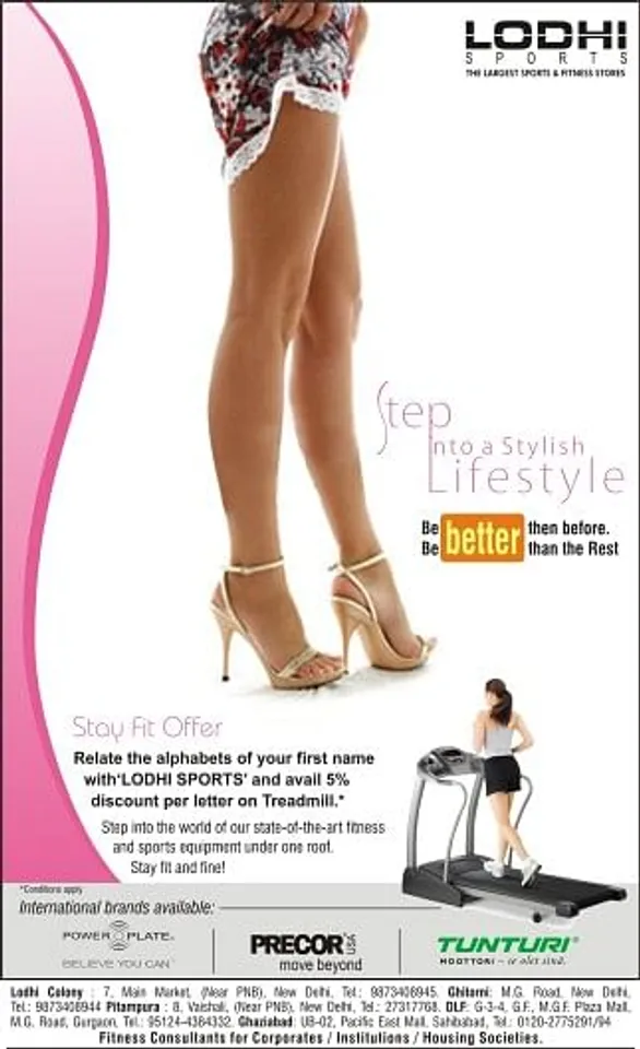 Lodhi Treadmill Ad