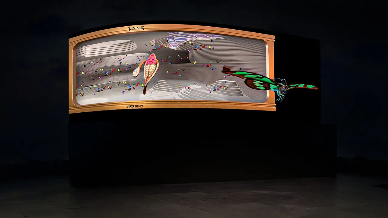 Tanishq installs immersive 3D Anamorphic DOOH installation for it's latest collection ‘Live a Dream'