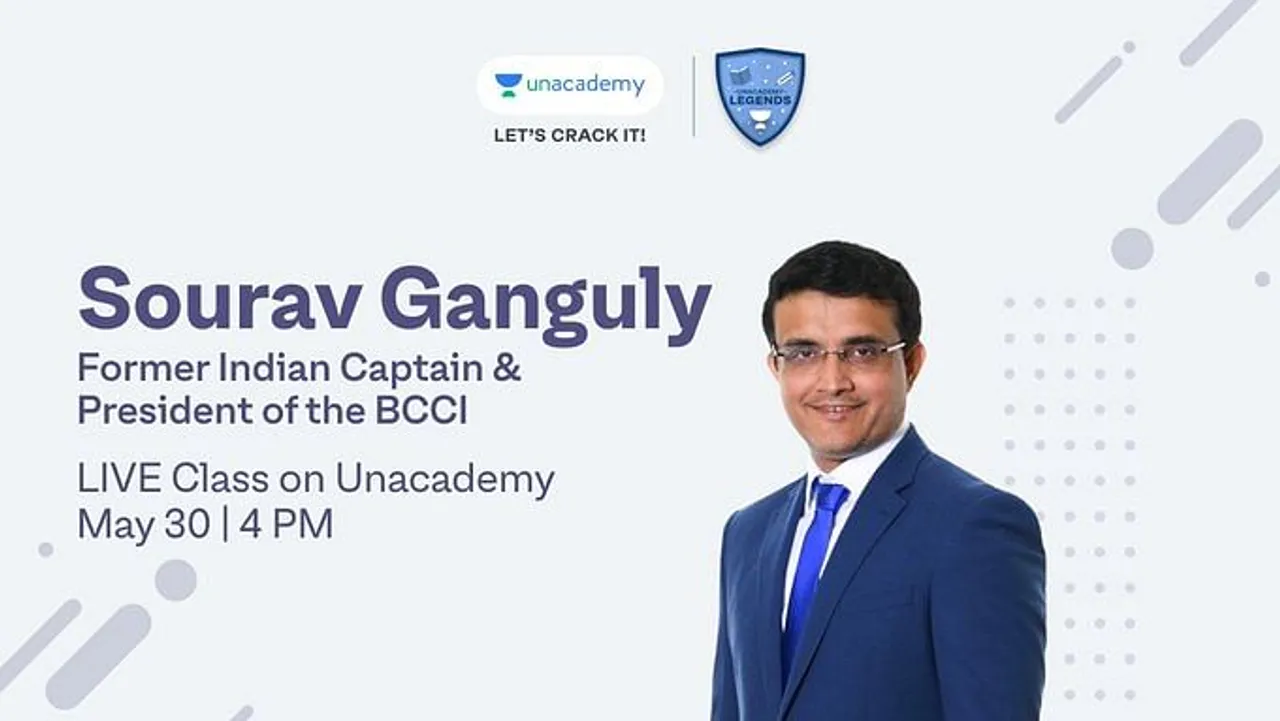 Sourav Ganguly conducts Live class on Unacademy