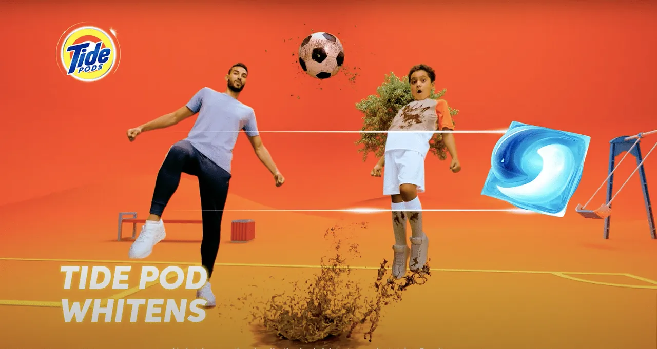 Tide brings 'Chaunk Gaye' proposition and signature 'swoosh' to Tide Pods ad