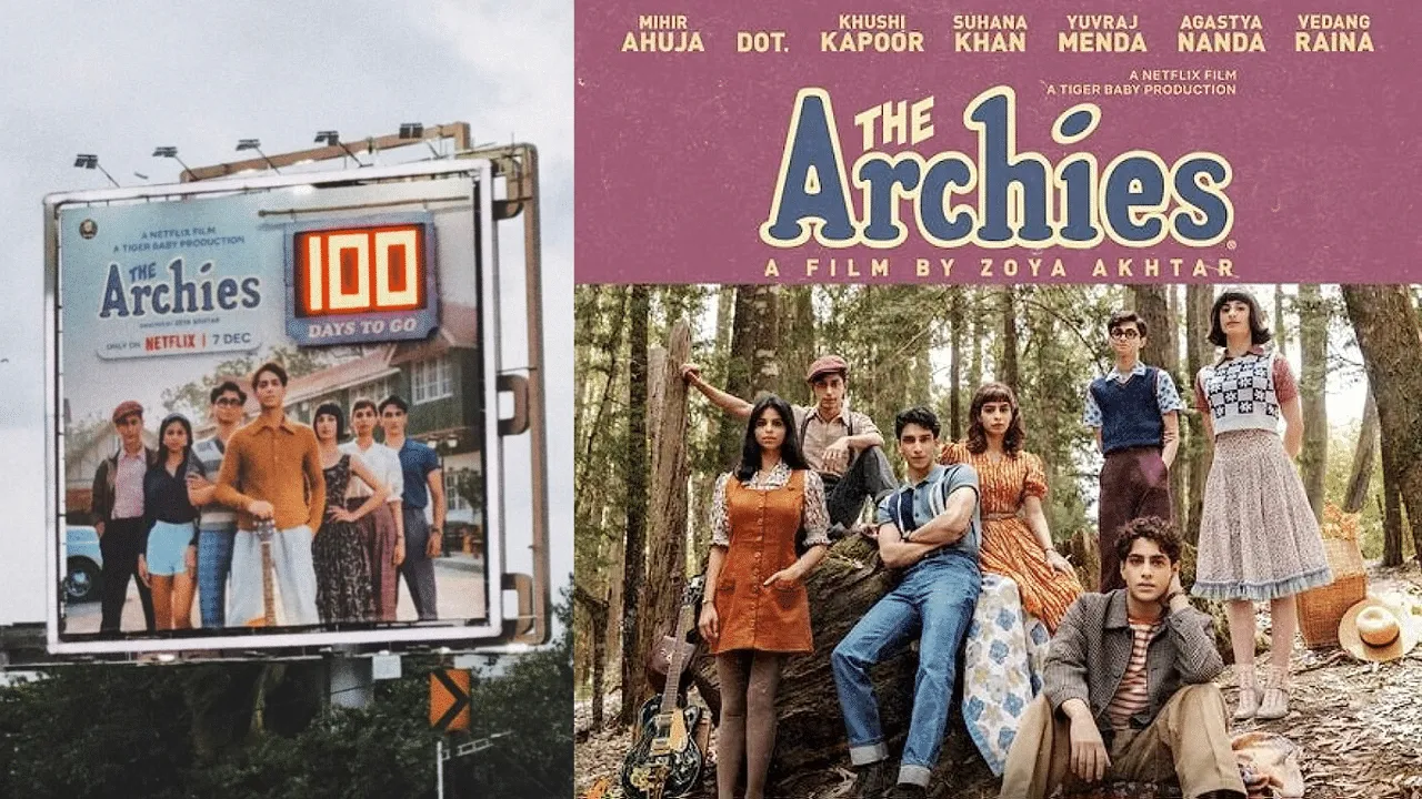 Netflix India starts a 100-day countdown to Zoya Akhtar's 'The Archies' release with Mumbai billboard