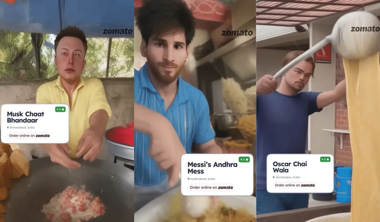 Zomato spot starring Musk, Messi, and Leo is another example of a brand taking creative liberty with generative AI
