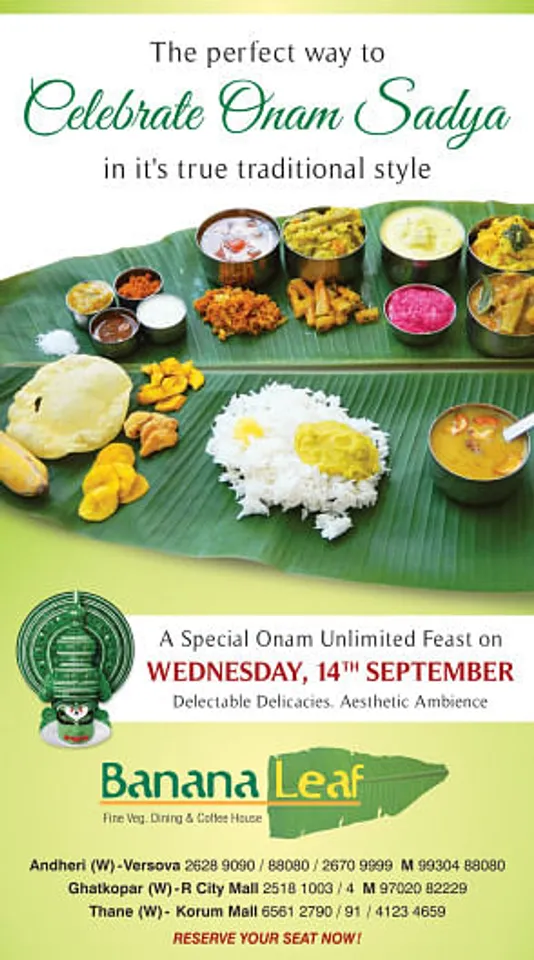 The Perfect Way to Celebrate Onam Sadya
