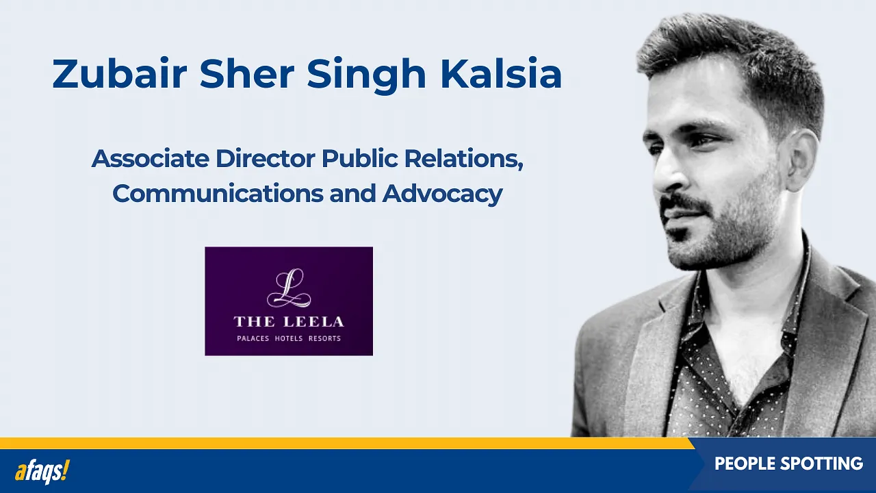 Zubair Sher Singh Kalsia joins The Leela as associate director PR, communications and advocacy