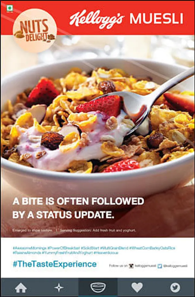 Why does Kellogg's new print ad resemble an Instagram post?