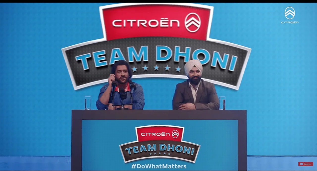 After Oreo, MS Dhoni teams up with Citroën to help India’s chances at the World Cup