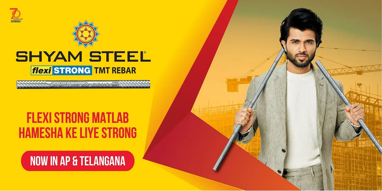 Shyam Steel launches its new TVC campaign with Vijay Deverakonda