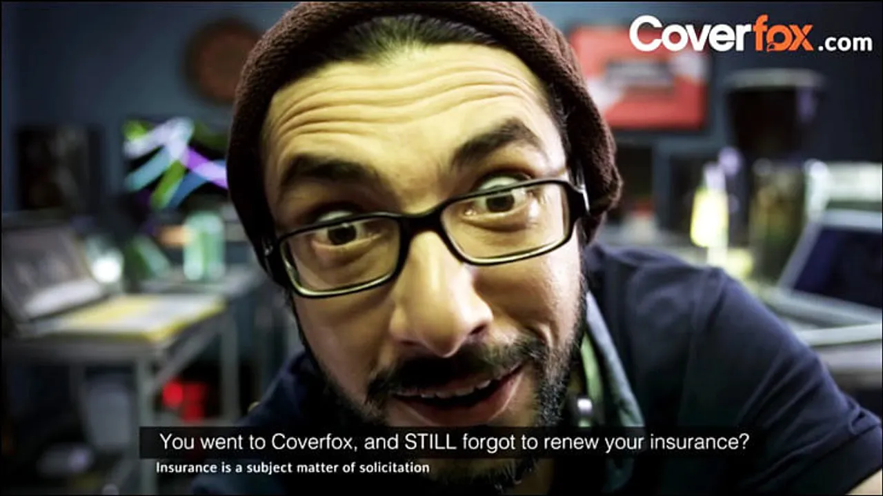Coverfox's YouTube pre-rolls and web banners chase netizens into renewing their insurance