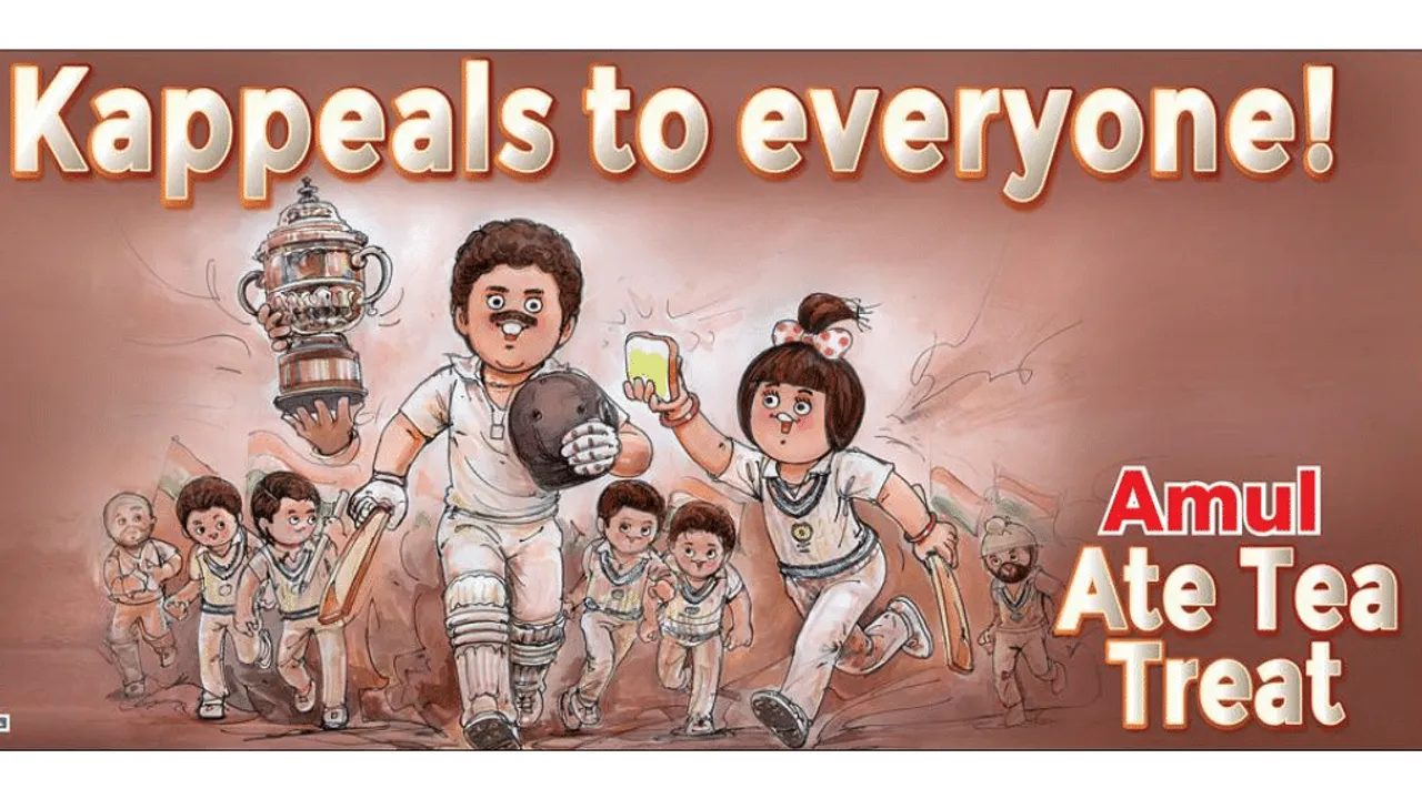 Amul joins the ‘83’ bandwagon with a nod to Kapil Dev