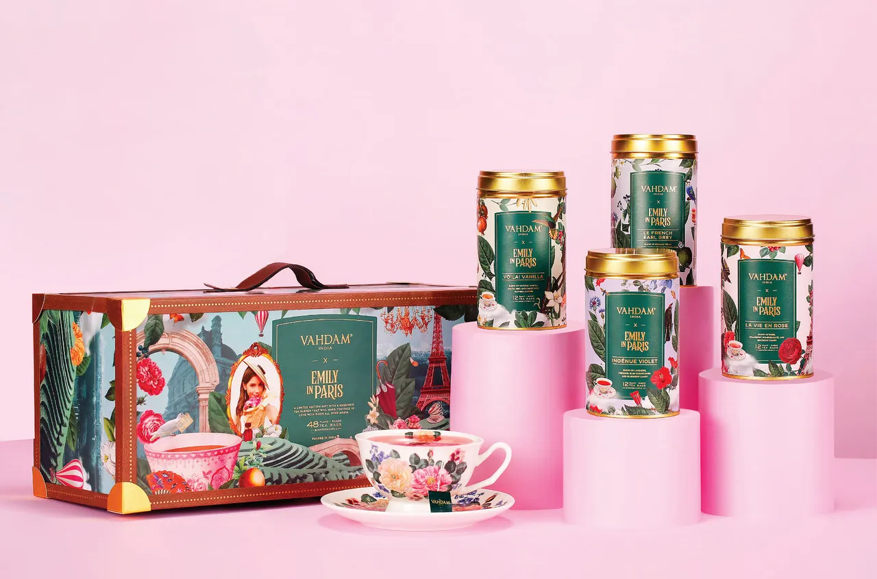 Travelling Through Design: Sharpener’s Gorgeous Packaging for Vahdam x Emily In Paris