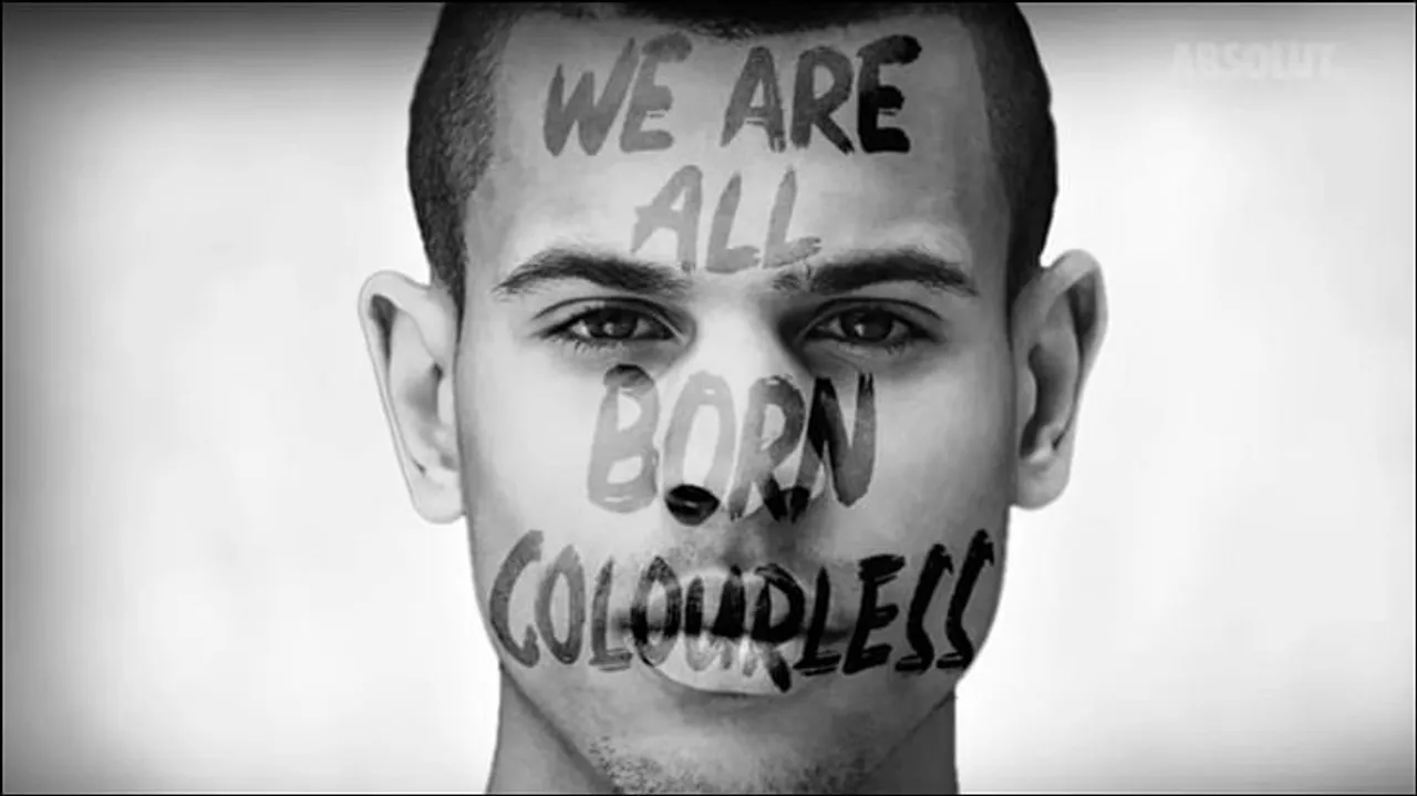 Alcohol brand Absolut India's stylised take on racism...