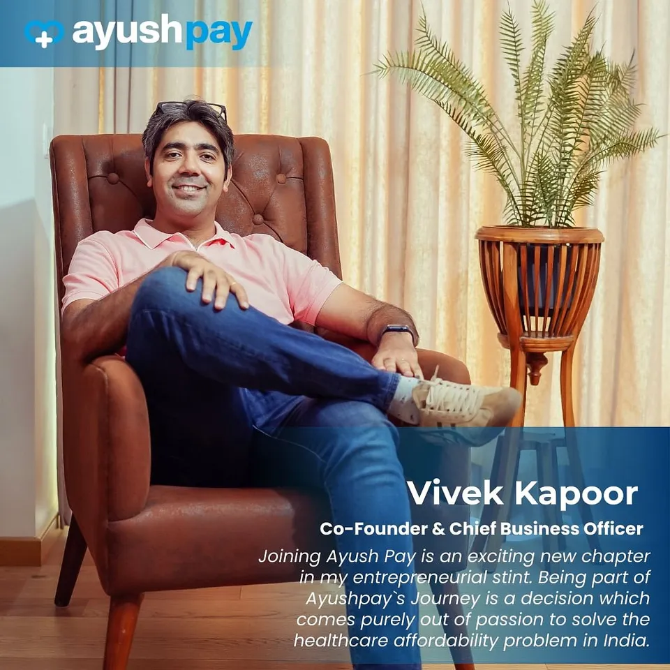 AyushPay appoints Former Dineout Co-Founder Vivek Kapoor as Co-Founder and Chief Business Officer