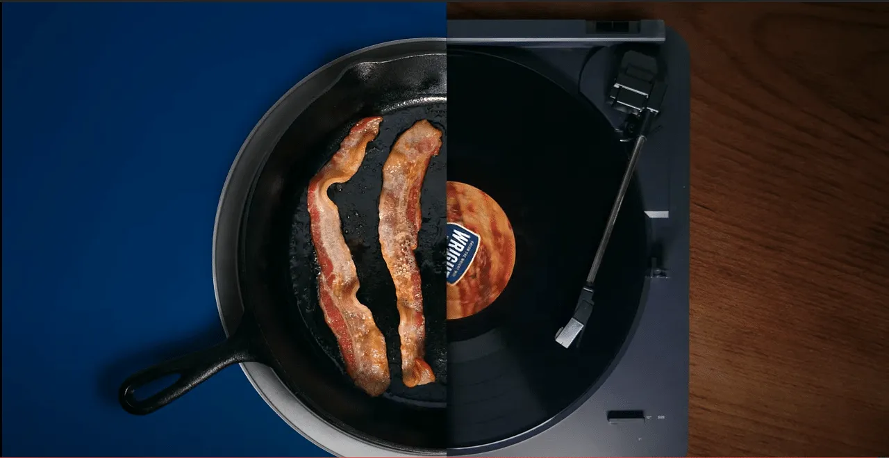 Wright Brand believes that bacon sizzling sound can be enticing