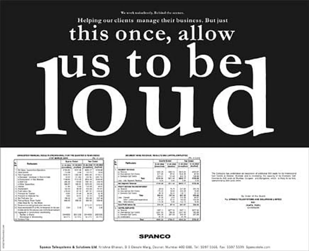We work noiselessly. Behind the scenes. Helping our clients manage their business. But just this once, allows us to be loud.