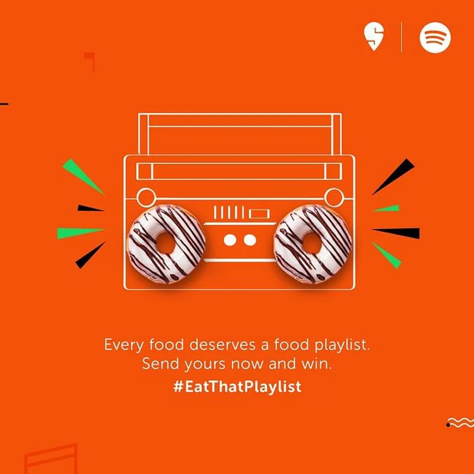 Swiggy and Spotify ask users to 'eat' their playlists...
