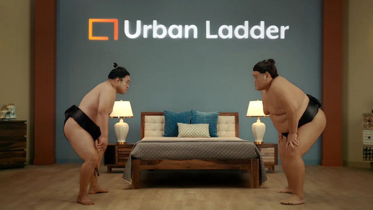 Urban Ladder invites sumos to test their furniture in their latest campaign #BuiltToLast