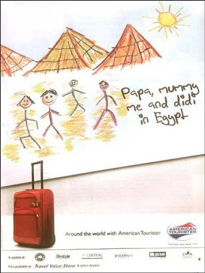 Papa, mummy, me and didi in Egypt.