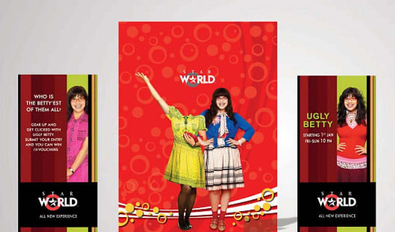 Ugly Betty cut-out along with the faceless cut-out