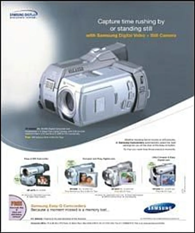 Capture time rushing by or standing still with Samsung Digital Video + Still Camera