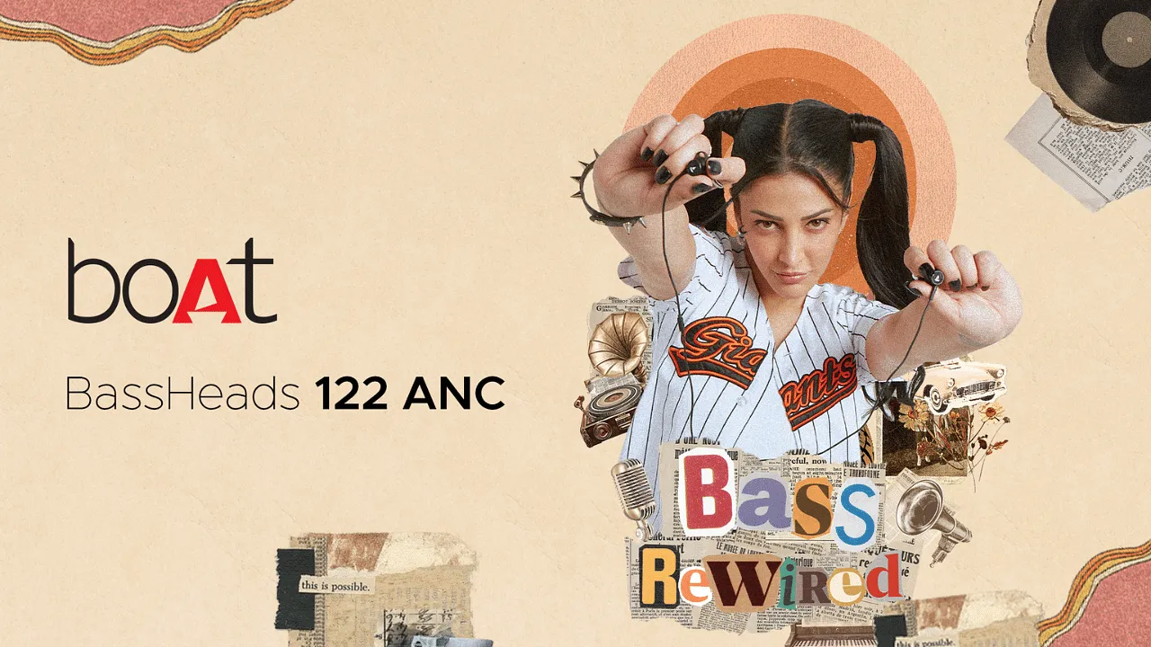 boAt and Shruti Haasan go Retro with the new Bassheads 122 ANC wired earphones