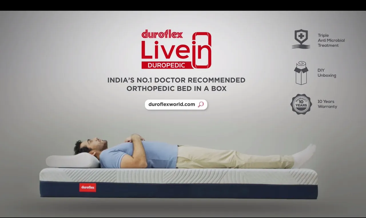 Duroflex launches LiveIn Duropedic, India’s only doctor recommended orthopedic bed-in-a-box 
