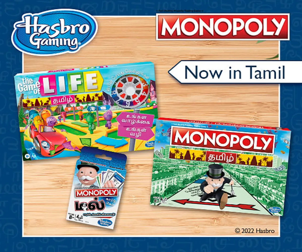 Hasbro launches family games in Tamil