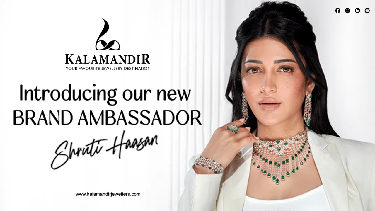 Shruti Haasan is the new face of Kalamandir Jewellers