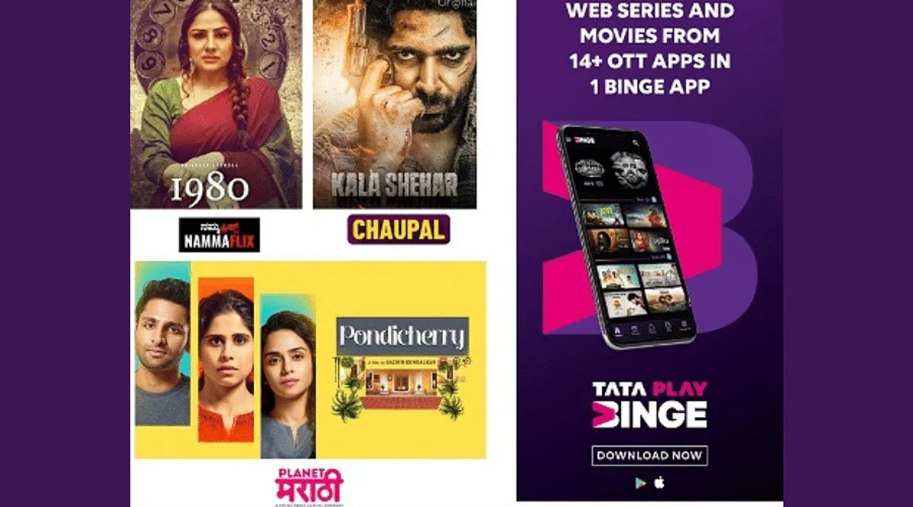 Tata Play Binge expands its OTT offerings to regional audience