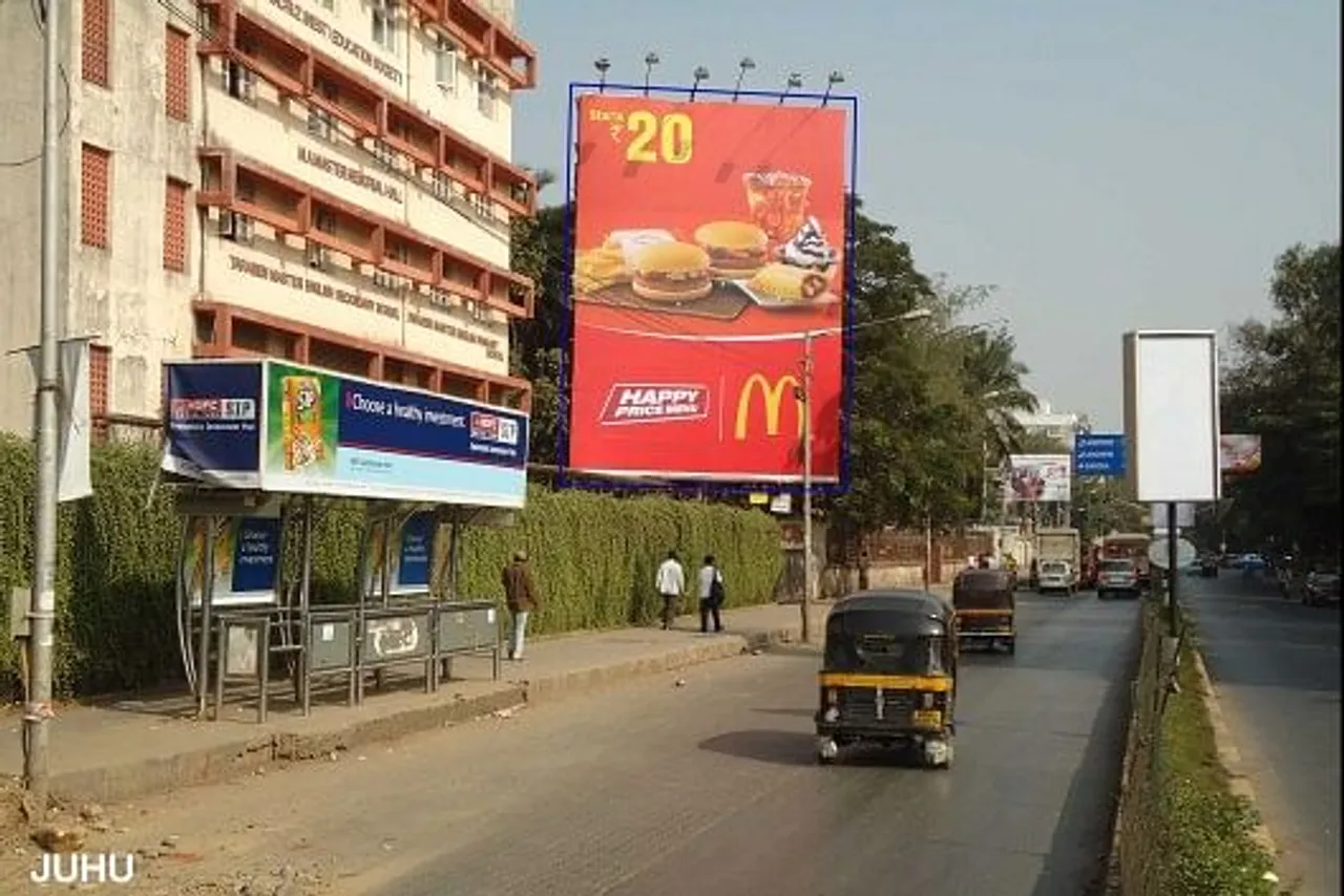 Hoarding - happy price menu
