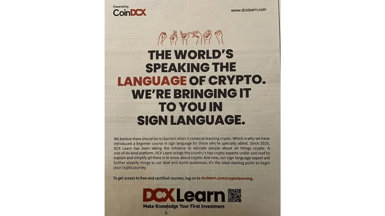 CoinDCX to offer crypto education courses in sign language