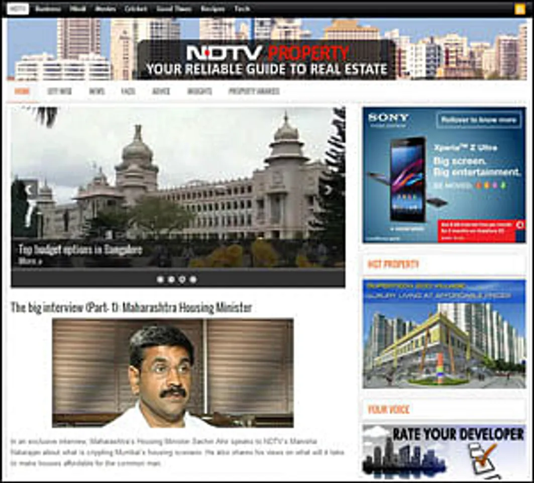 NDTV launches property information portal