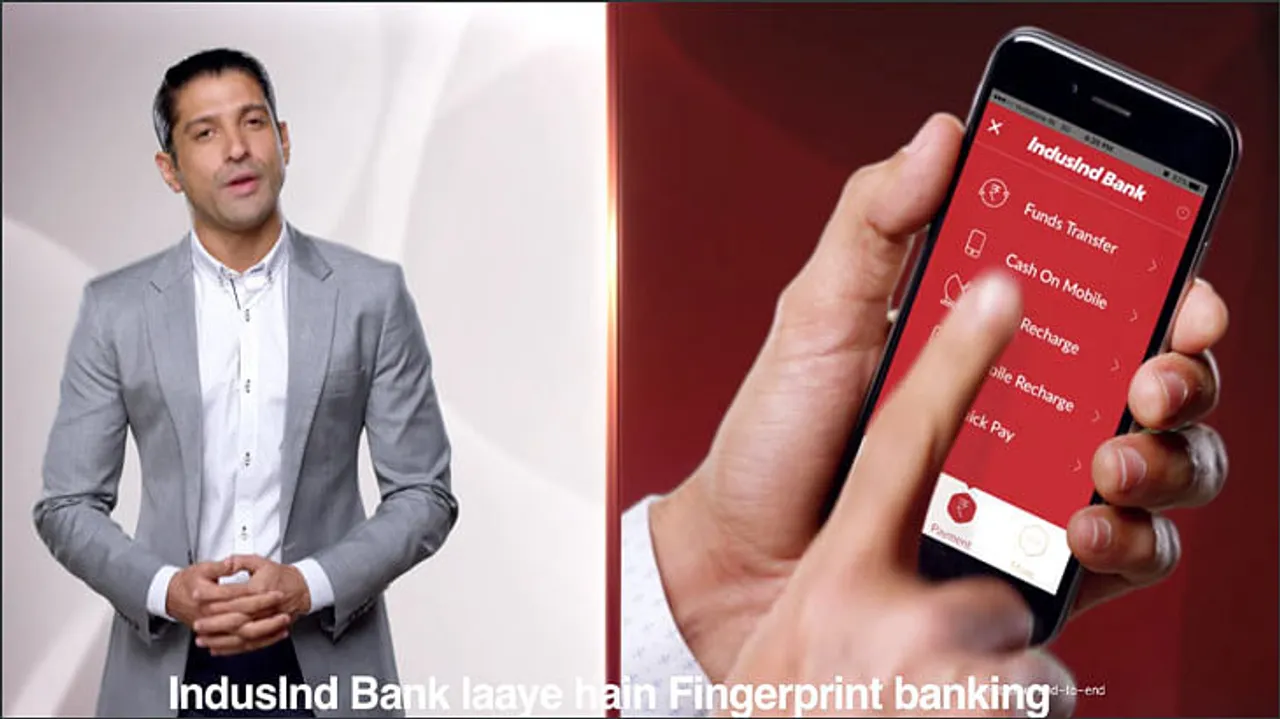 afaqs! Creative Showcase: IndusInd Bank pushes fingerprint banking in new ad feat. Farhan Akhtar