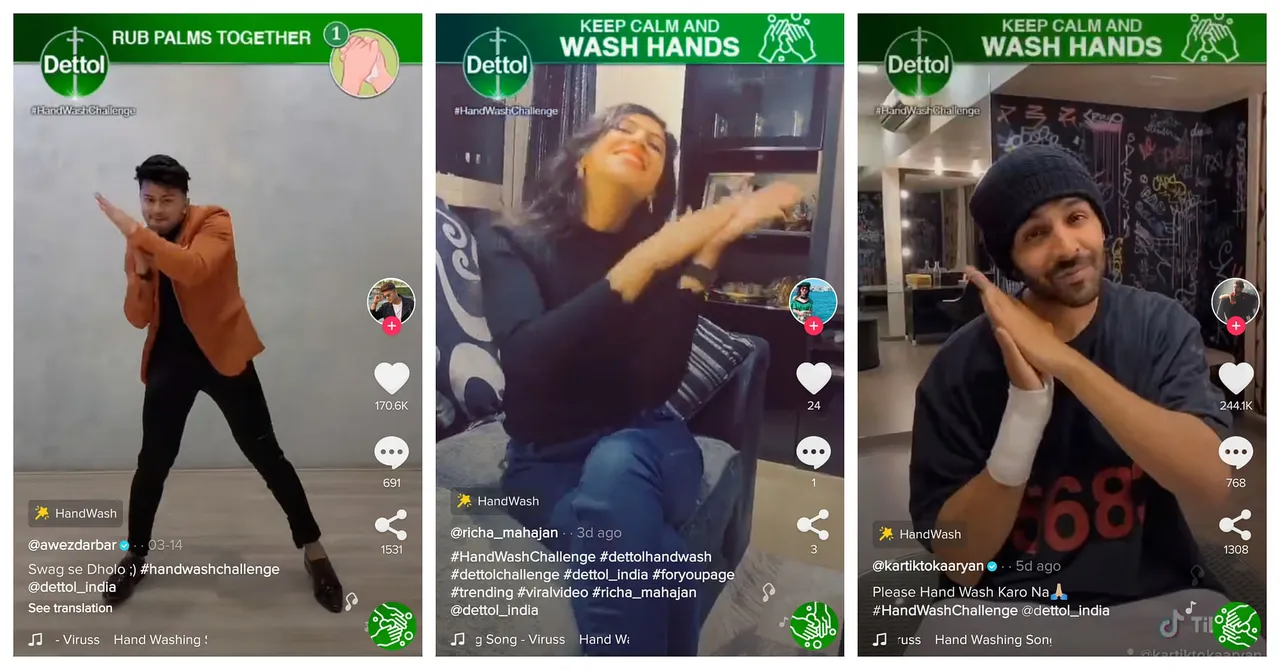 COVID-19 advertising: Dettol takes to TikTok with a challenge